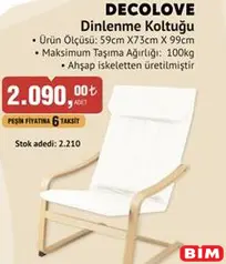 DECOLOVE DİNLENME KOLTUĞU DECOLOVE DİNLENME KOLTUĞU